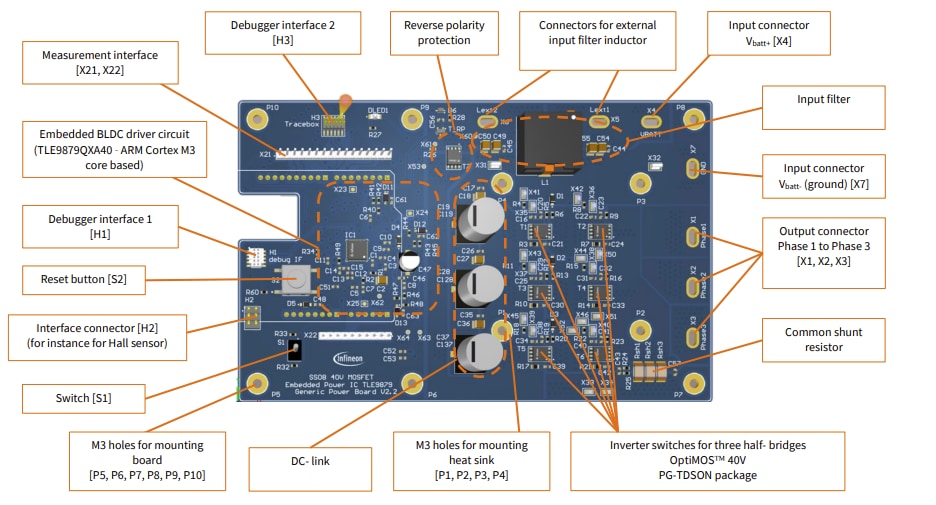 Infineon Technologies Carte d'évaluation MOS7GENERICPOWBOARDTOBO1